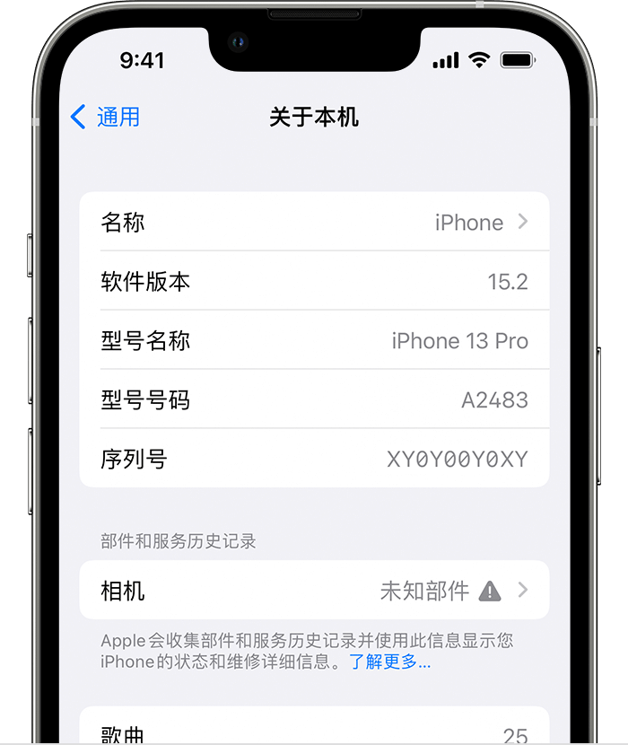 黑水苹果维修分享iPhone 出现提示相机“未知部件”是什么原因？ 