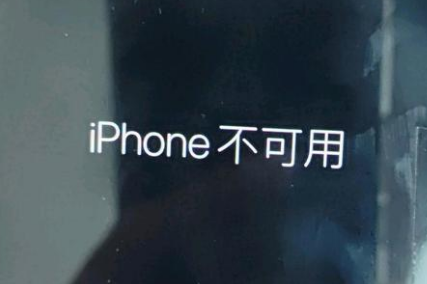 黑水苹果服务网点分享锁屏界面显示“iPhone 不可用”如何解决 