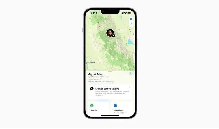 黑水苹果14维修分享iPhone14系列中 FindMy功能通过卫星分享位置方法教程 